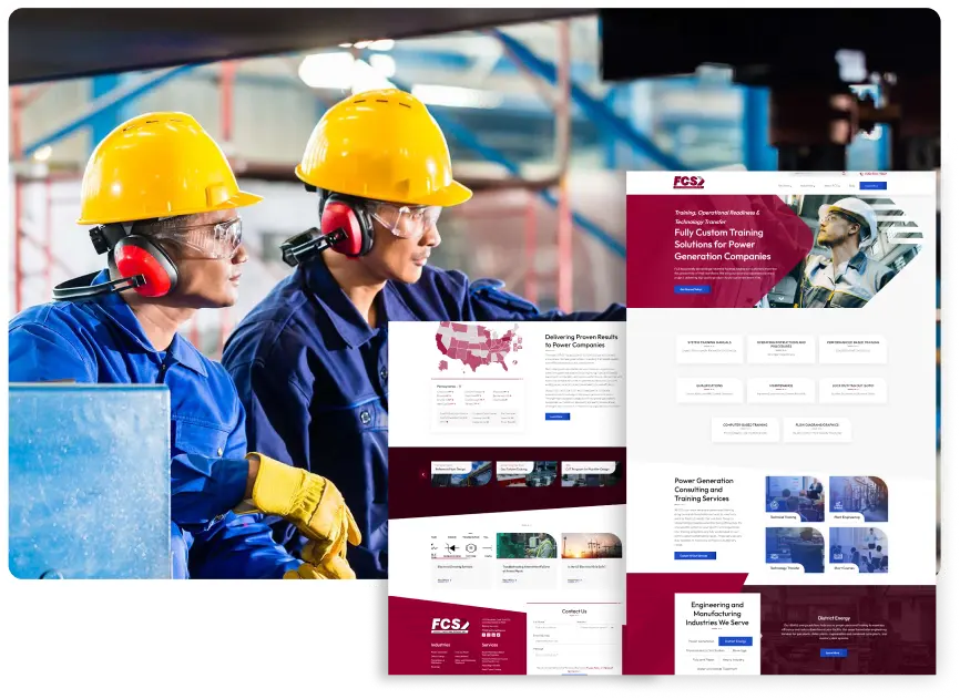 Website design for a construction company